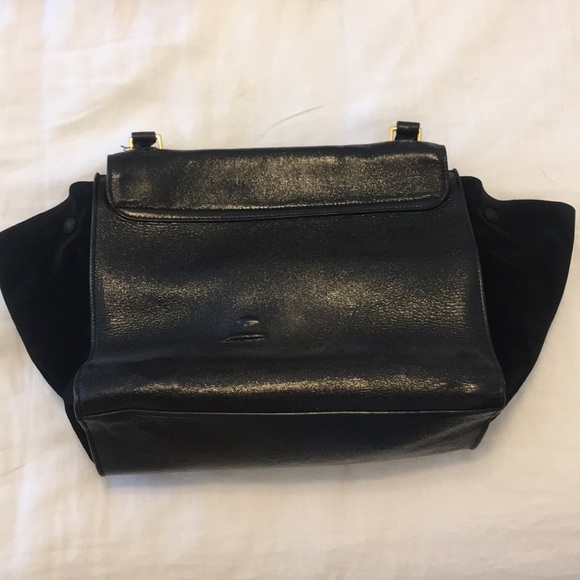 Celine Trapeze - Black Patent Leather/Suede - Picture 3 of 8
